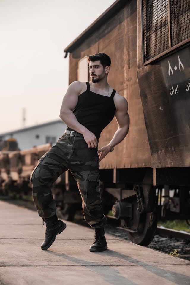 Men Casual Cargo Pants