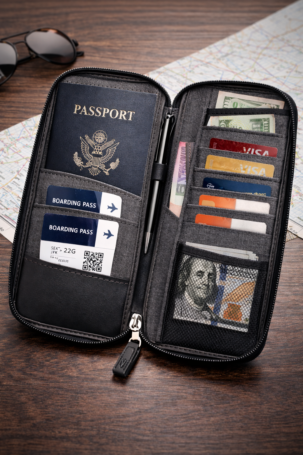 Unisex Travel Wallet