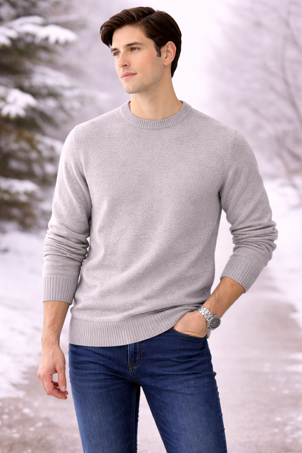 Men Wool Pullover
