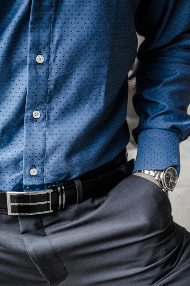 Men Blue Formal Shirt