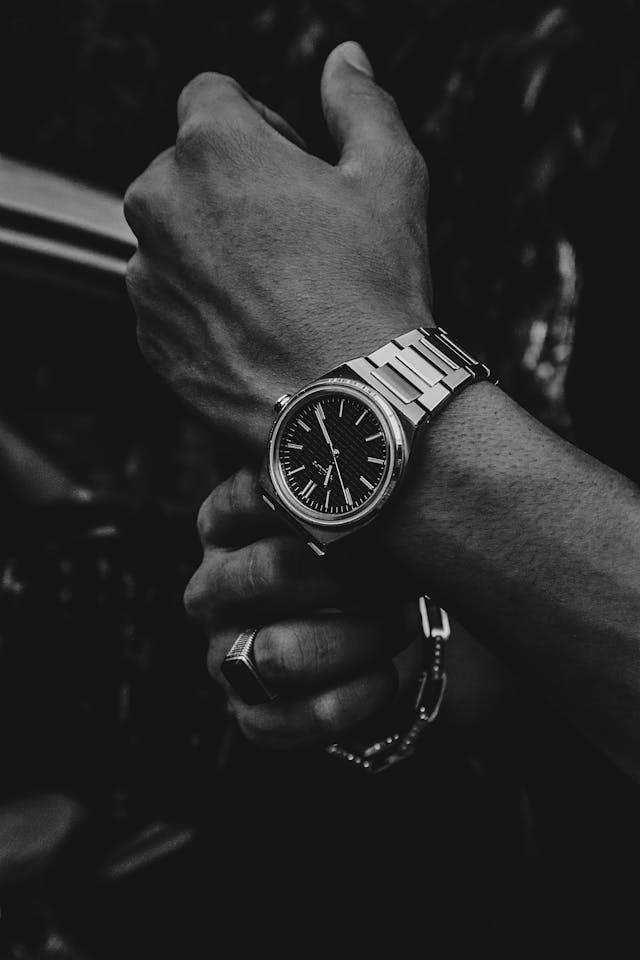 Metal Chronograph Watch